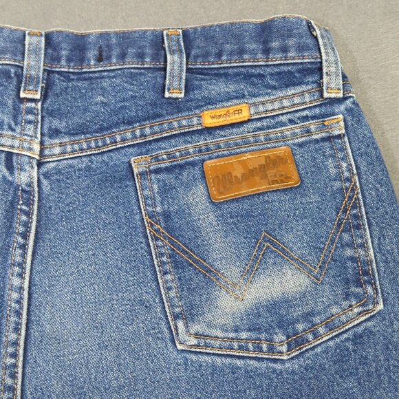 Wrangler FR Jeans Men's 36x36 Fits 36x35 Blue 13 Original Flame Resistant Denim - Picture 1 of 13